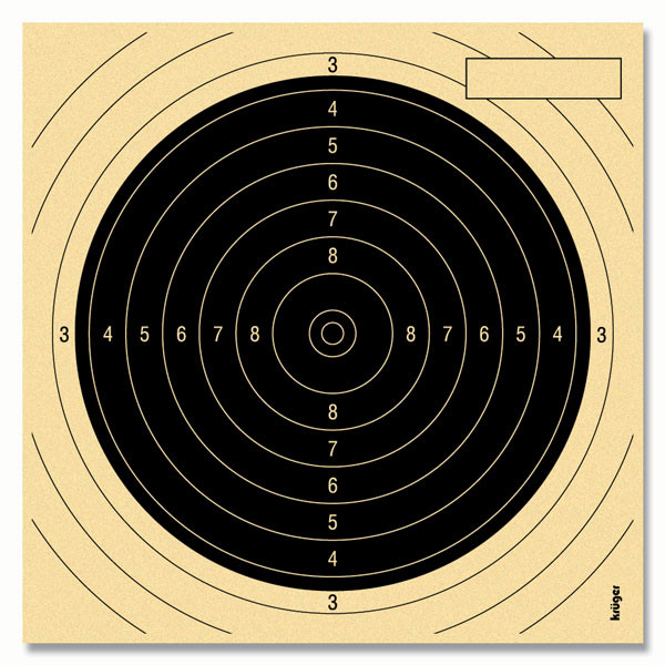 Centre for smallbore rifle target